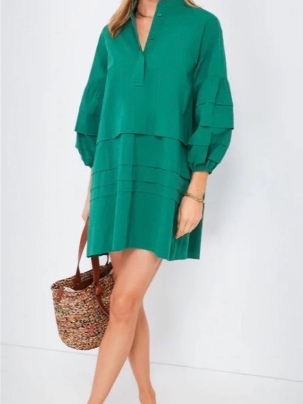 Tuckernuck Palm Green Chelsea Dress